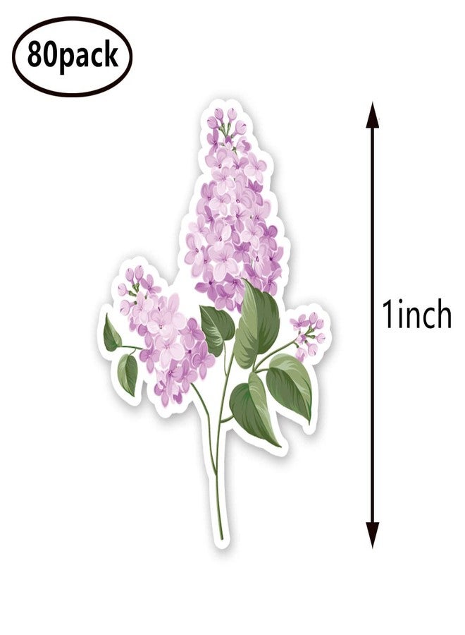 GUVSPTI Lilac Flower Stickers 1in for Scrapbooking, Arts, Craft, Kids DIY, Calendars Journals - Image 2
